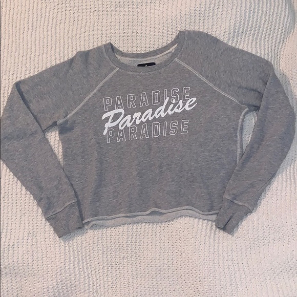 American Eagle Cropped Sweatshirt - Picture 1 of 3